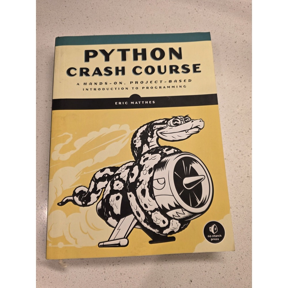 Python Crash Course Eric Matthes Softcover 2016 Good Condition
